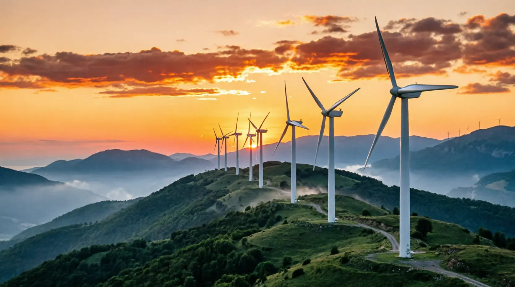 Wind farm in Montenegro